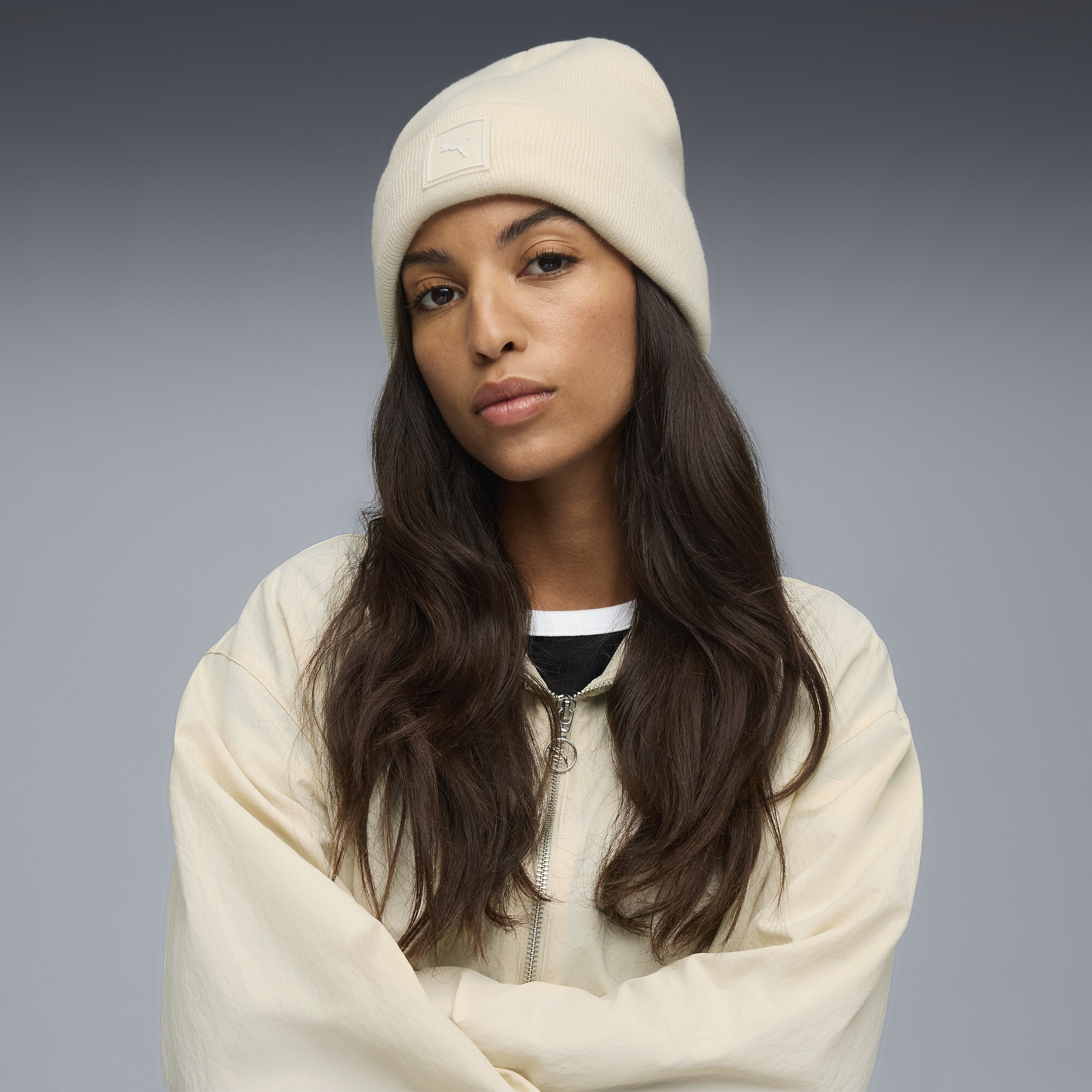 PUMA Wardrobe Essentials Beanie met hoge kruin thumbnail 4