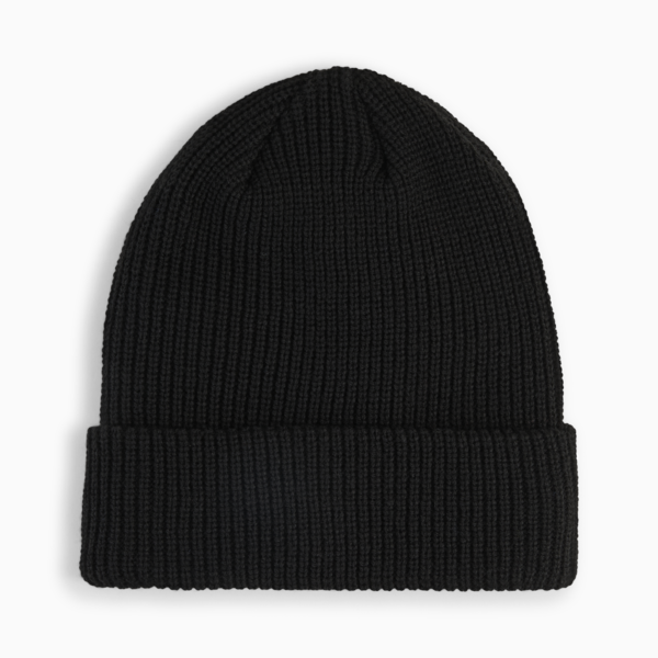 Essentials High Crown Beanie, PUMA Black, large-ZAF