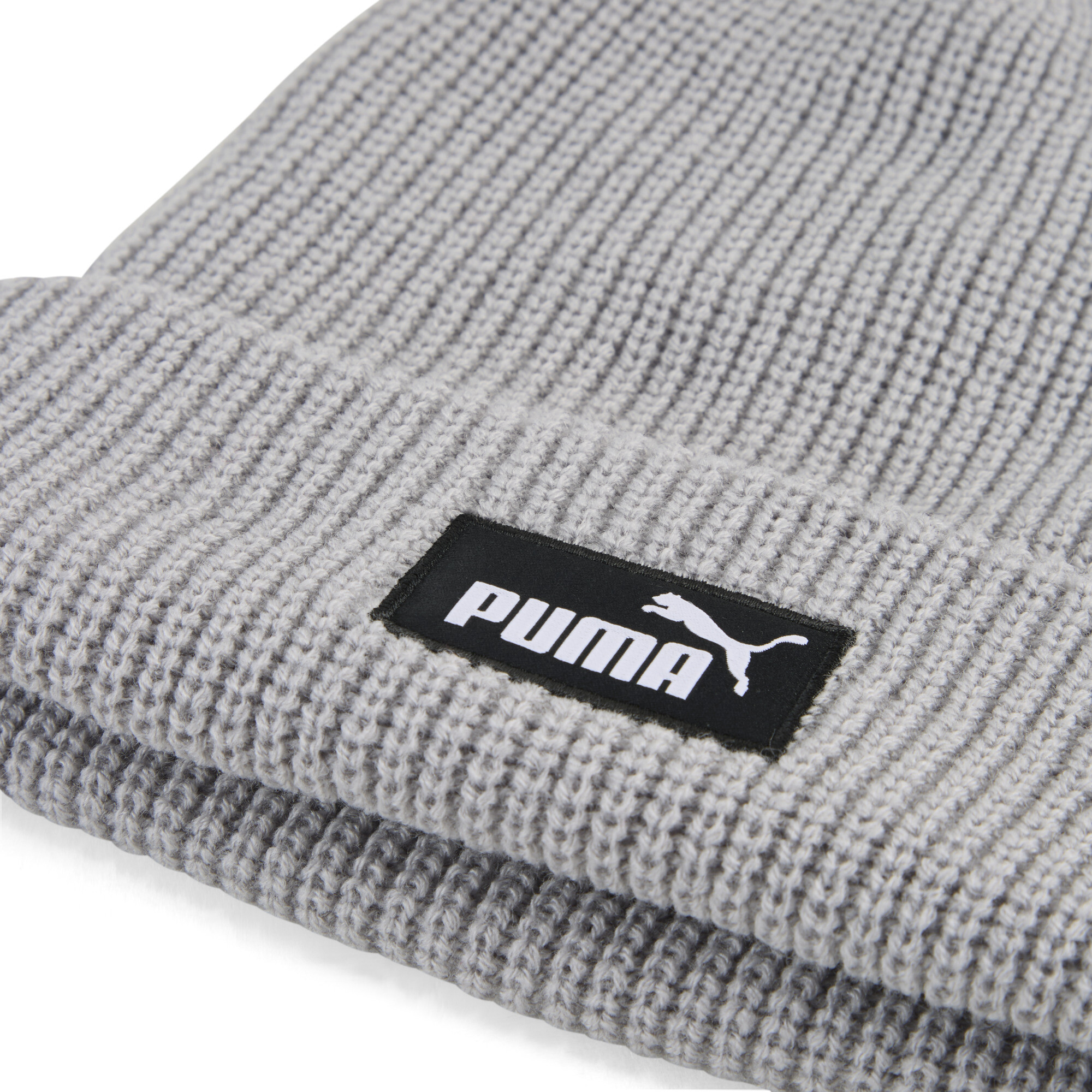 PUMA Premium Essentials beanie met hoge kroon, Grijs thumbnail 2