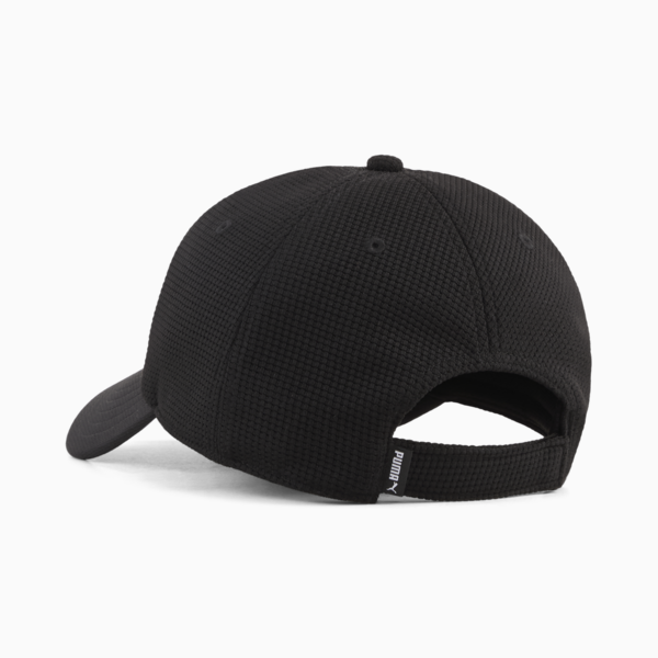 Essentials Elevated Baseball Cap, PUMA Black, large-ZAF
