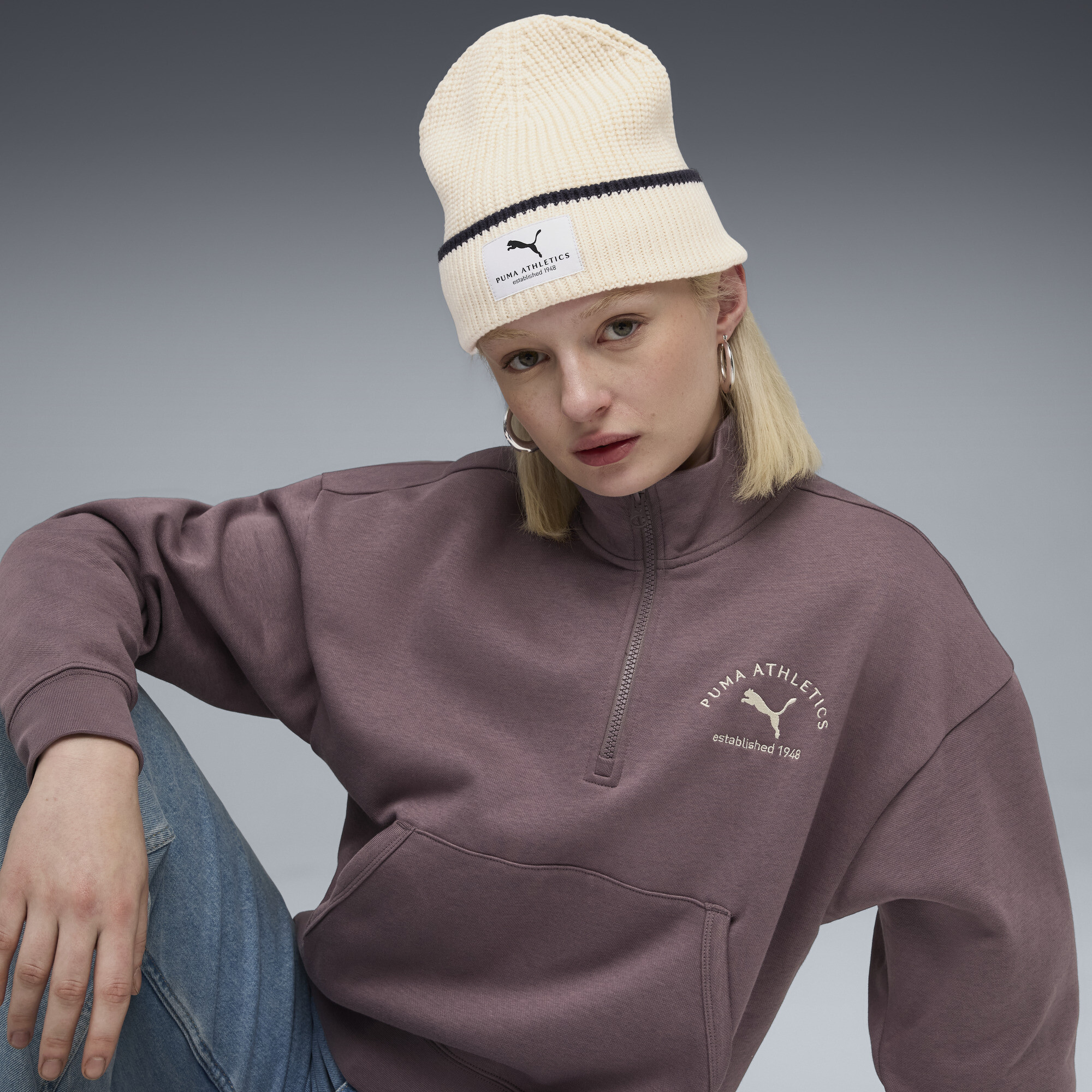 PUMA Class beanie met middelhoge kroon thumbnail 4