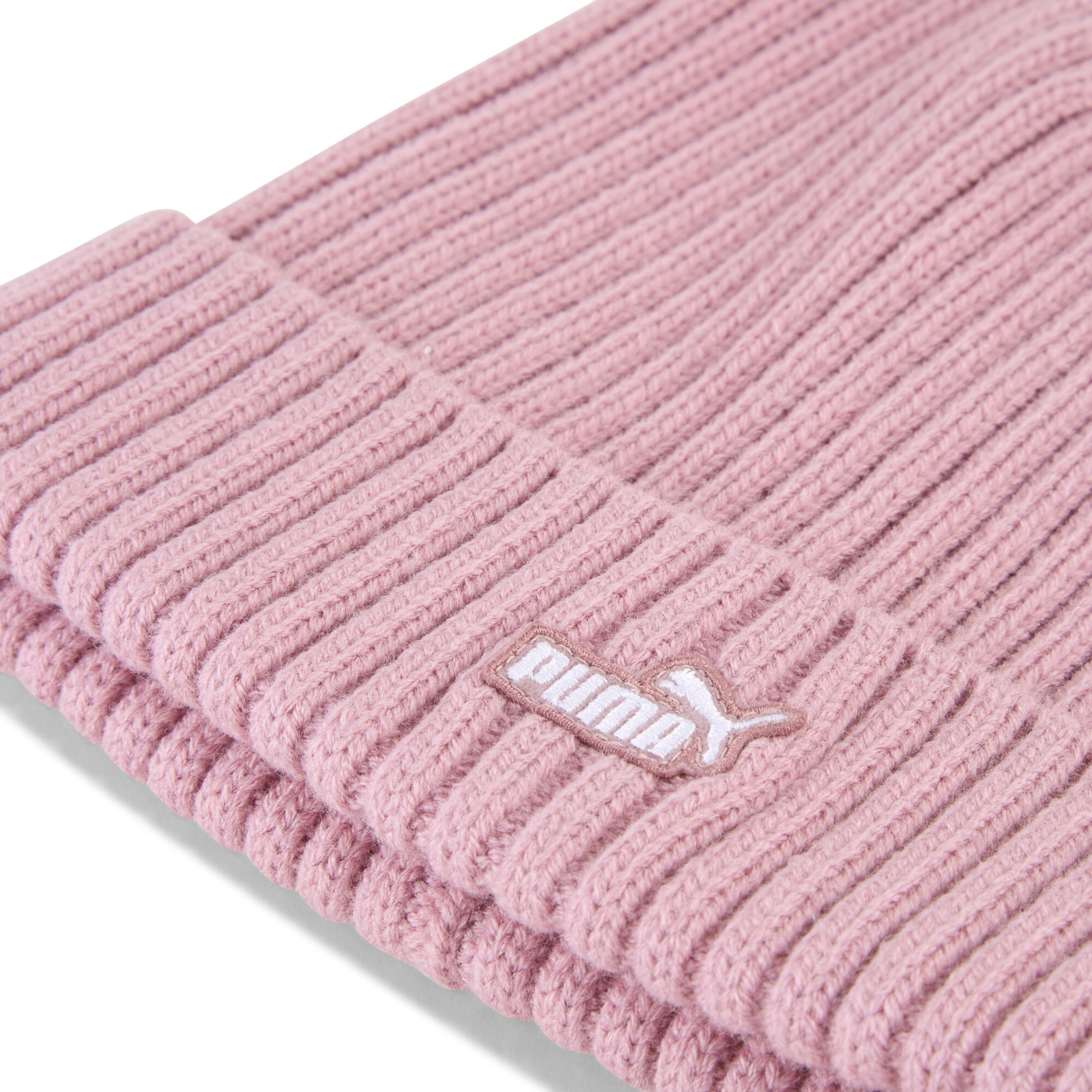 PUMA Essentials Patch beanie met middelhoge kroon, Roze thumbnail 2