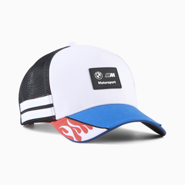 BMW M Motorsport Lifestyle Trucker Cap, PUMA White, large-MEX