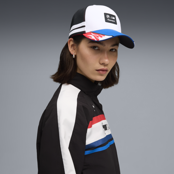 BMW M Motorsport Lifestyle Trucker Cap, PUMA White, large-MEX