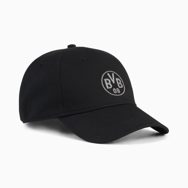 Gorra Borussia Dortmund Essentials, PUMA Black-Flat Medium Gray, large-MEX