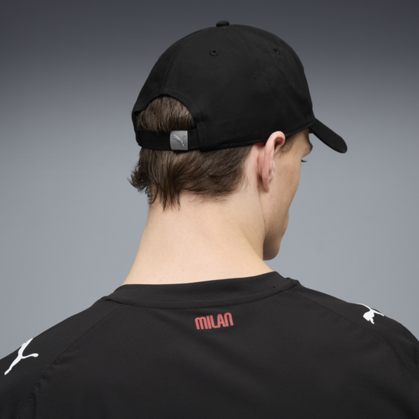 AC Milan Essentials Cap Unisex, PUMA Black-For All Time Red, large-MEX