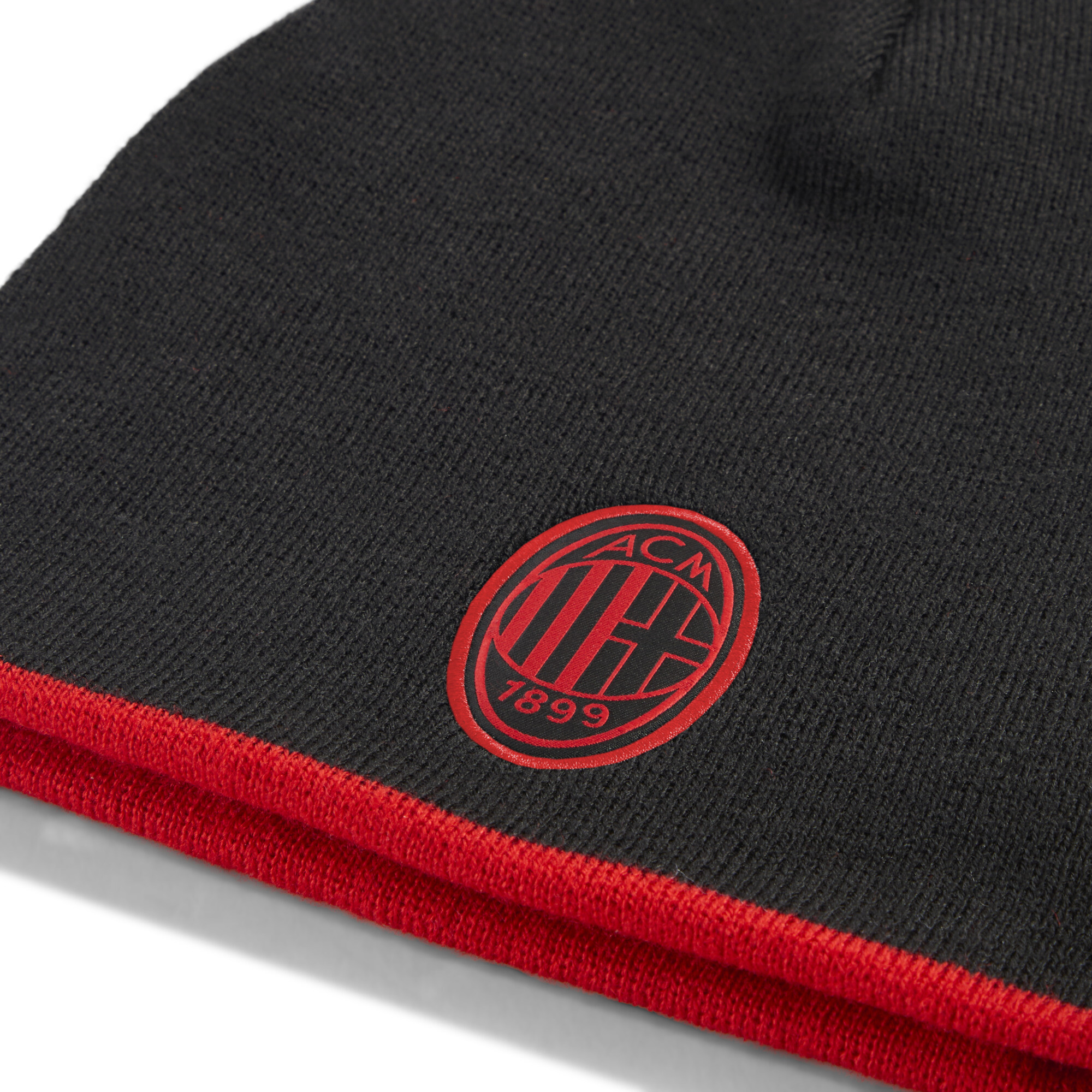 PUMA AC Milan omkeerbare beanie, Zwart/Rood thumbnail 2