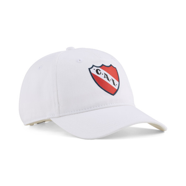 Gorra PUMA con visera C.A. Independiente Essentials En Blanco/Rojo