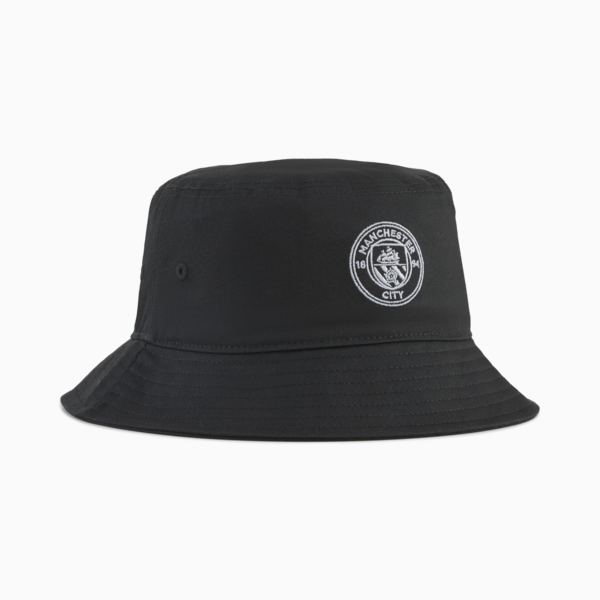 Bucket hat Manchester City Essentials, PUMA Black-PUMA Silver, large-MEX