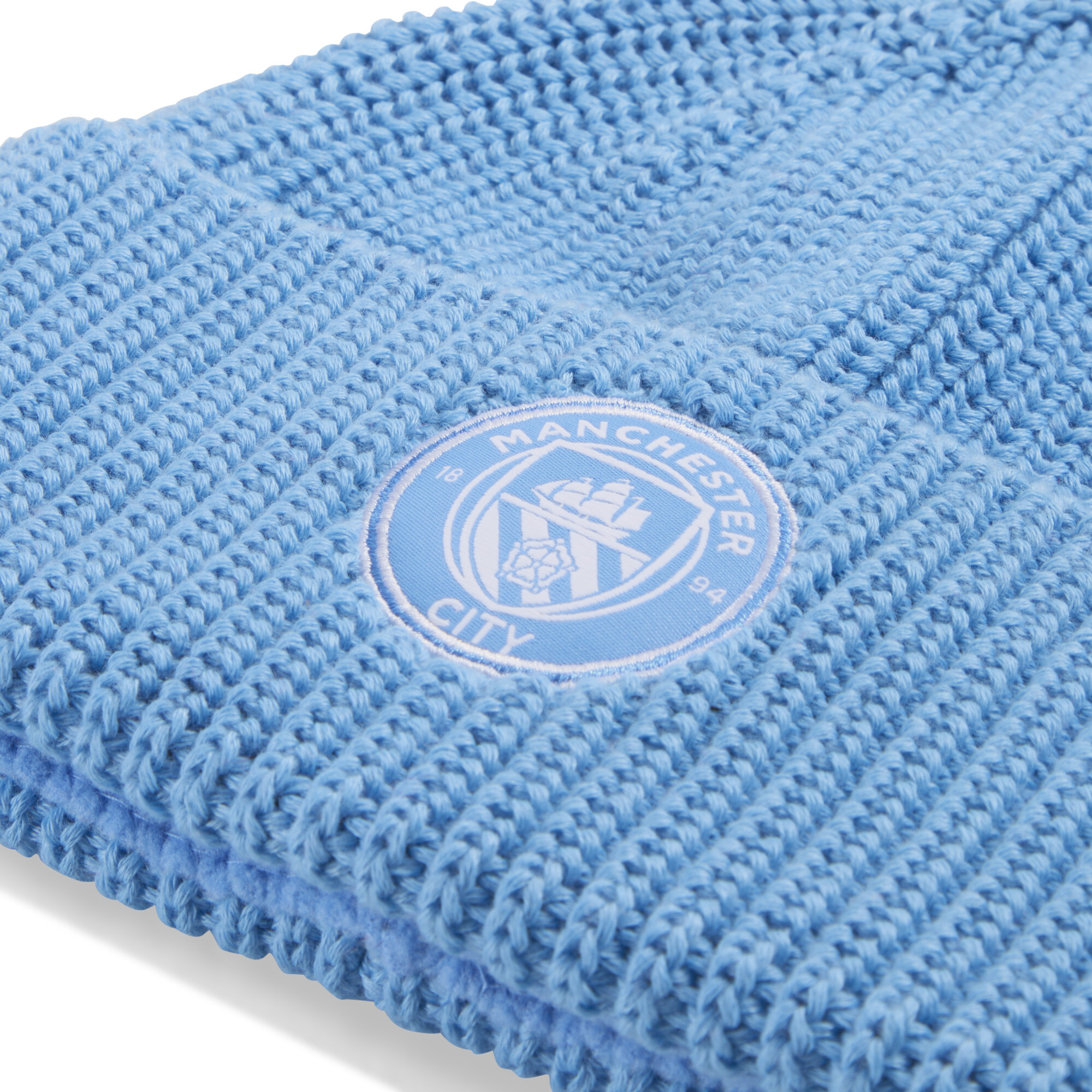 PUMA Manchester City Essentials beanie uniseks, Blauw/Wit thumbnail 2