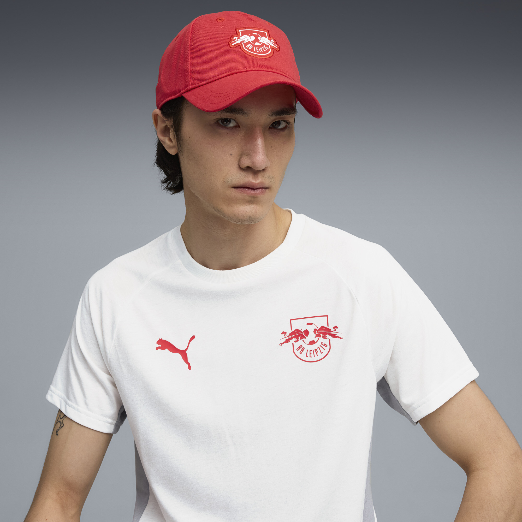 PUMA RB Leipzig Essentials uniseks pet, Rood/Wit thumbnail 4