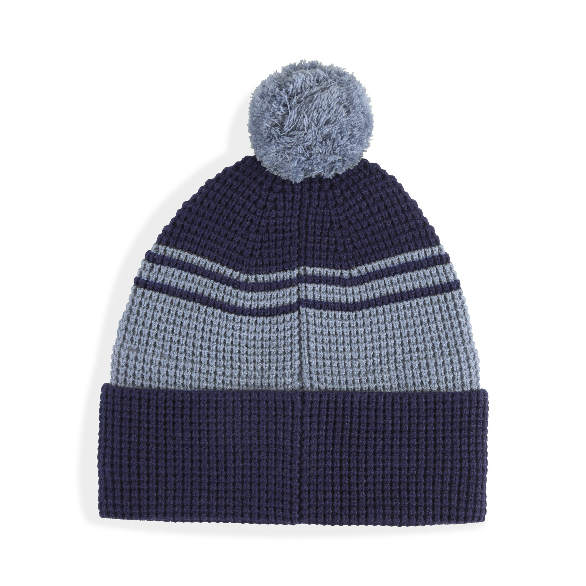 PUMA Essentials beanie met middelhoge kroon en pompon, Blauw thumbnail 3