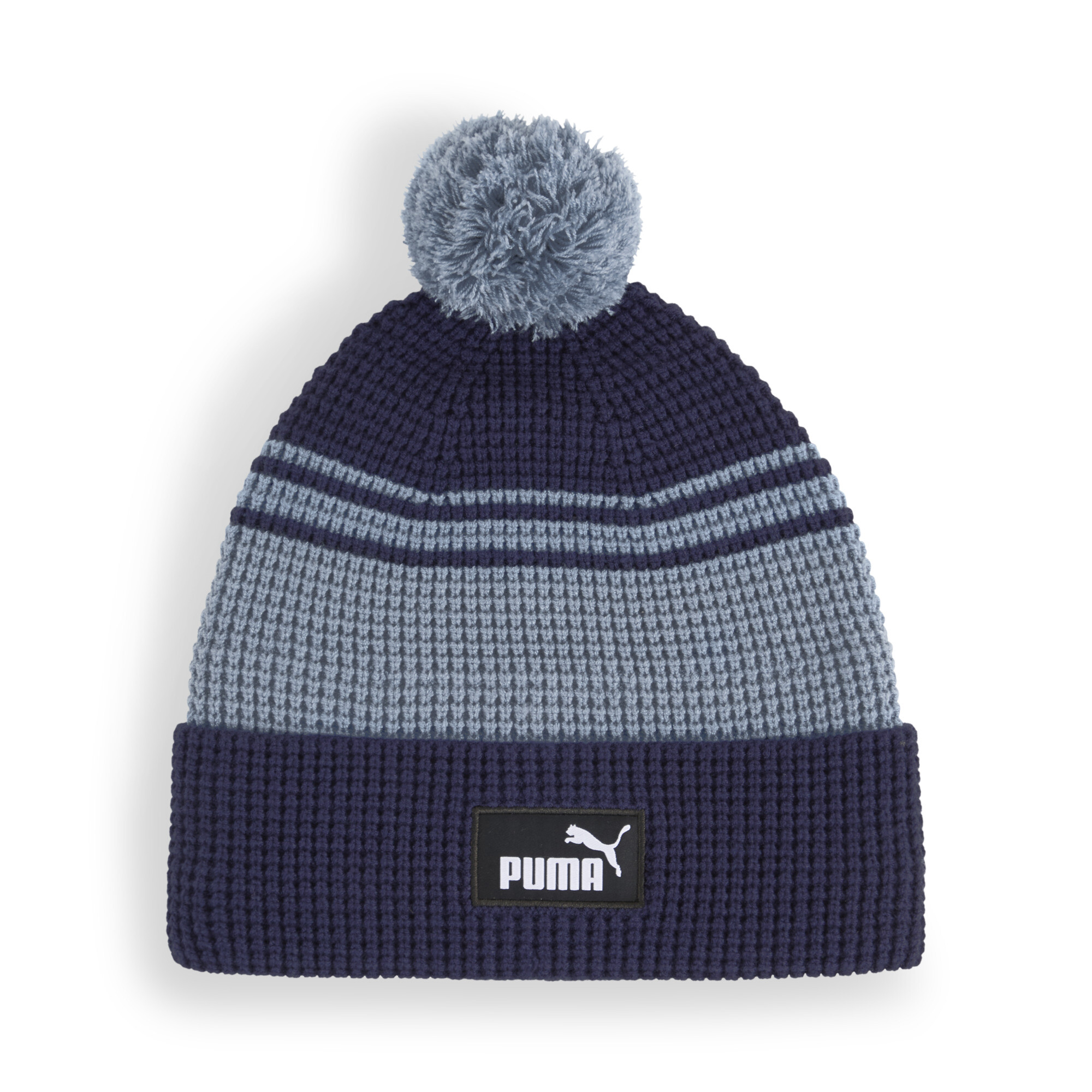 PUMA Essentials beanie met middelhoge kroon en pompon, Blauw