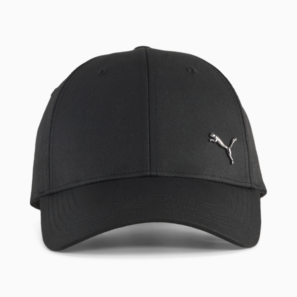 Gorra con visera Essentials Metal PUMA Cat para adolescentes, PUMA Black, large-MEX