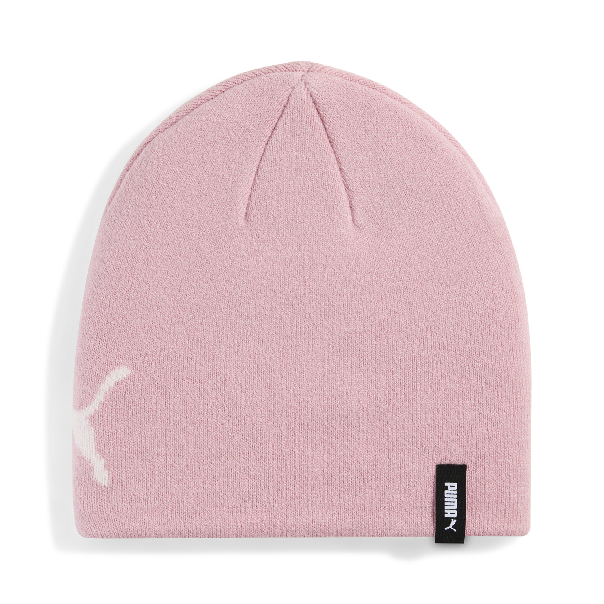 PUMA Essentials beanie met middelhoge kroon zonder boord, Roze thumbnail 3