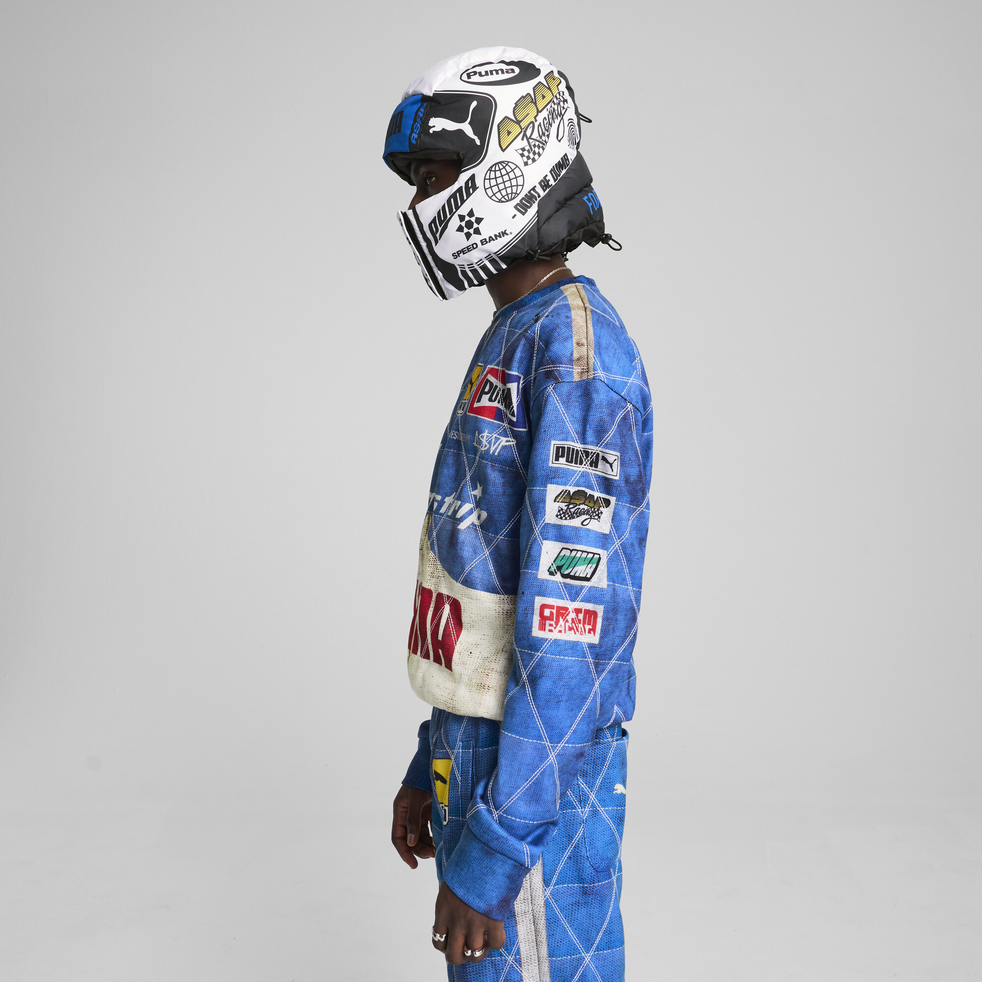 A$AP ROCKY x PUMA bivakmuts, Blauw/Wit thumbnail 6