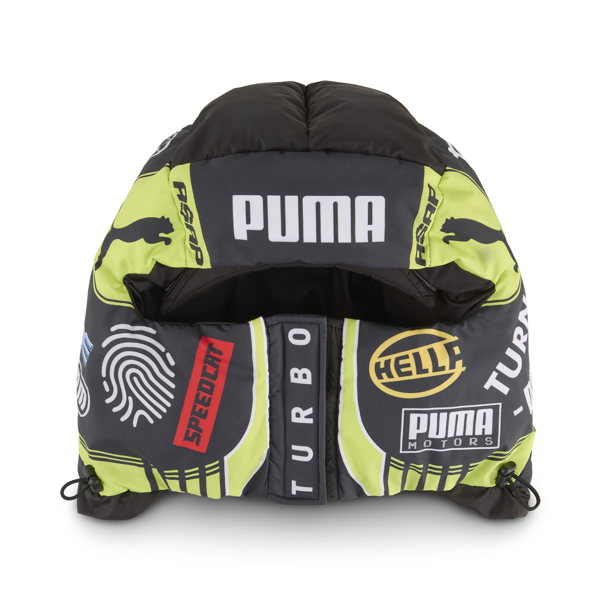 A$AP ROCKY x Puma Balaclava | Mit Print | Black/Lime Pow | Größe: Adult