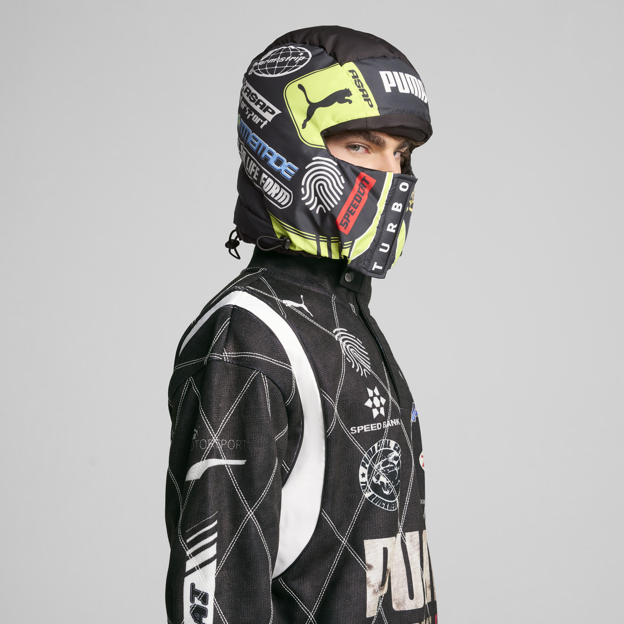 A$AP ROCKY x PUMA bivakmuts, Groen/Zwart thumbnail 5