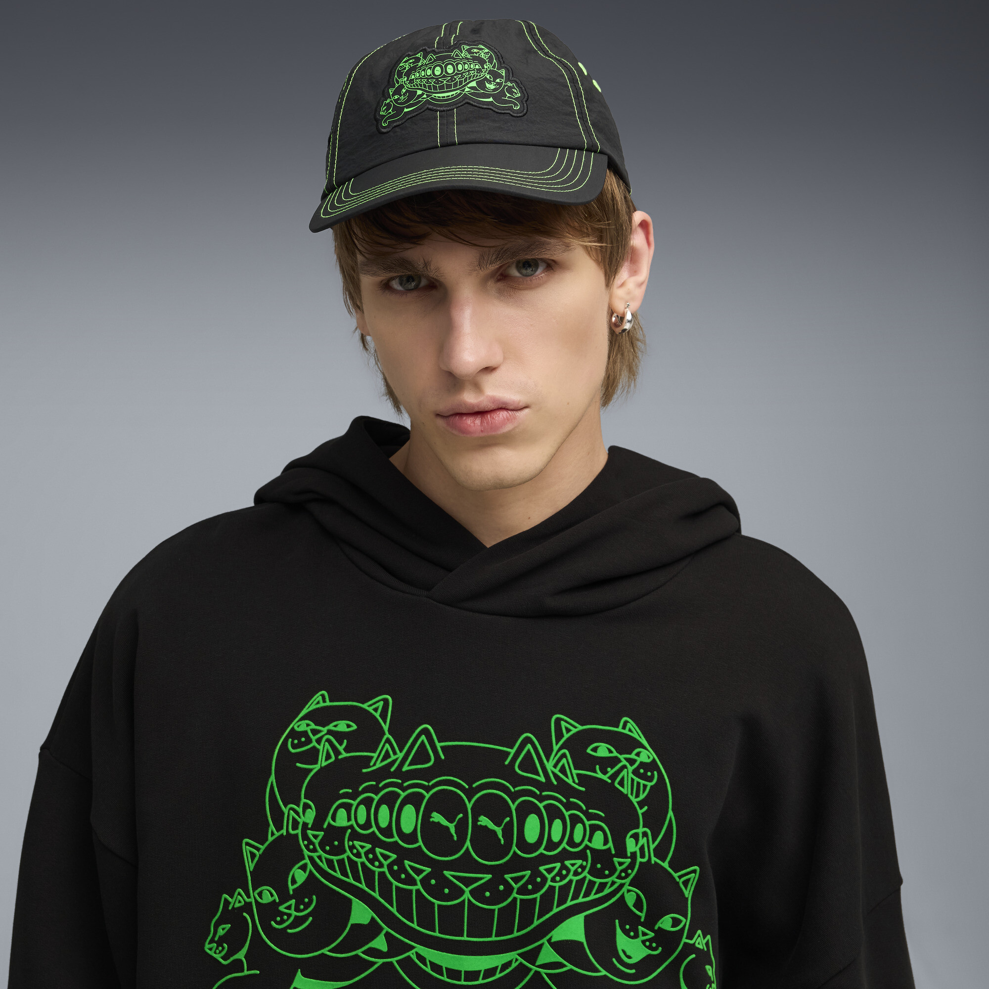 PUMA x RIPNDIP dad-pet voor Heren, Zwart thumbnail 5