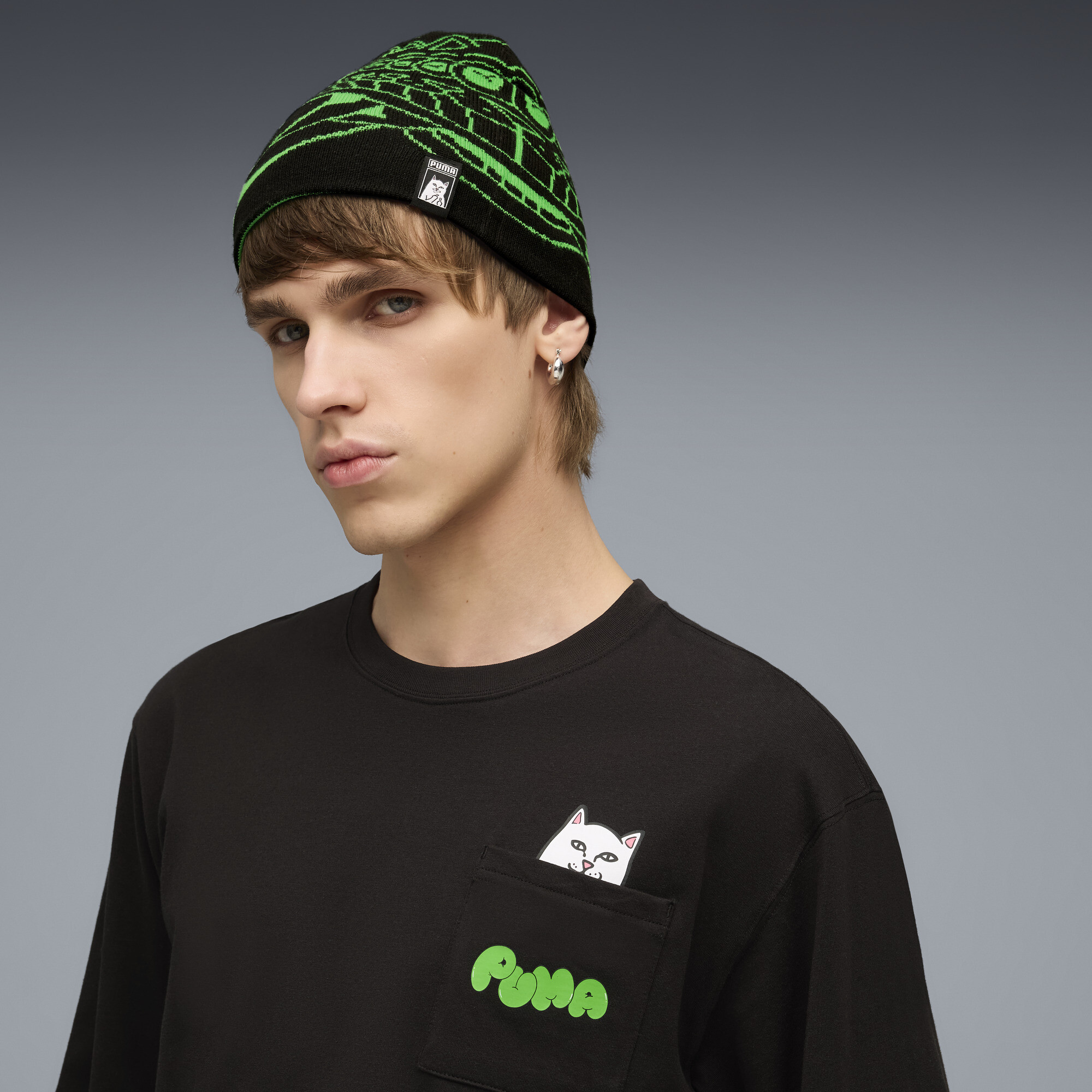 PUMA x RIPNDIP beanie, Groen/Zwart thumbnail 5