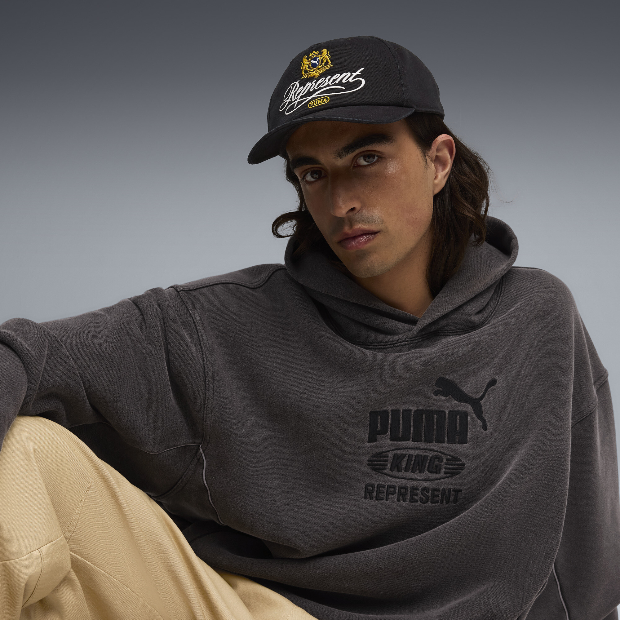 PUMA x REPRESENT pet, Zwart thumbnail 7