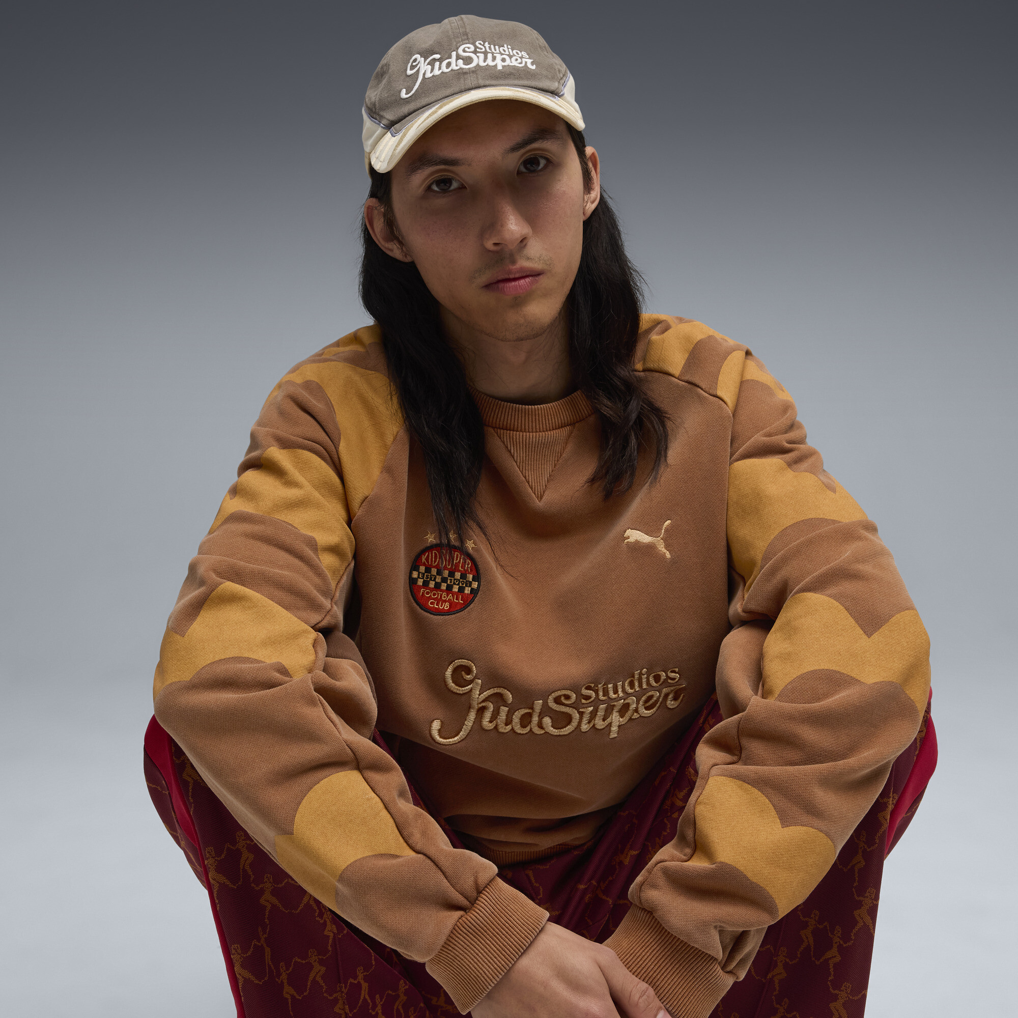 PUMA x KIDSUPER baseballpet, Beige/Brons thumbnail 5