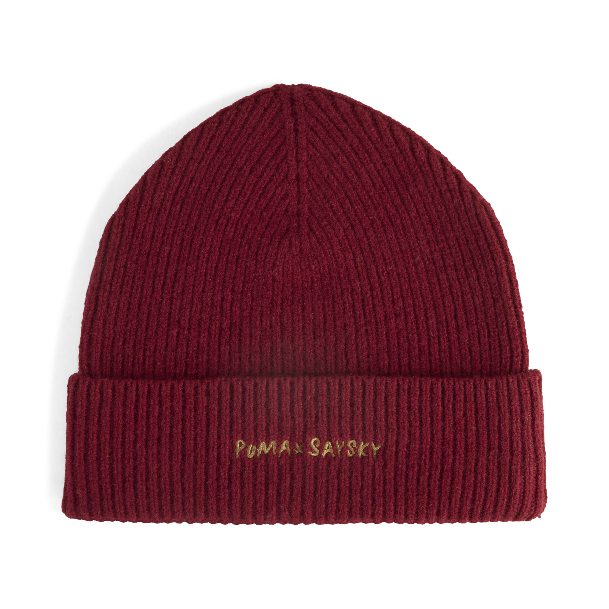 PUMA x SAYSKY beanie van merinowol, Rood thumbnail 3