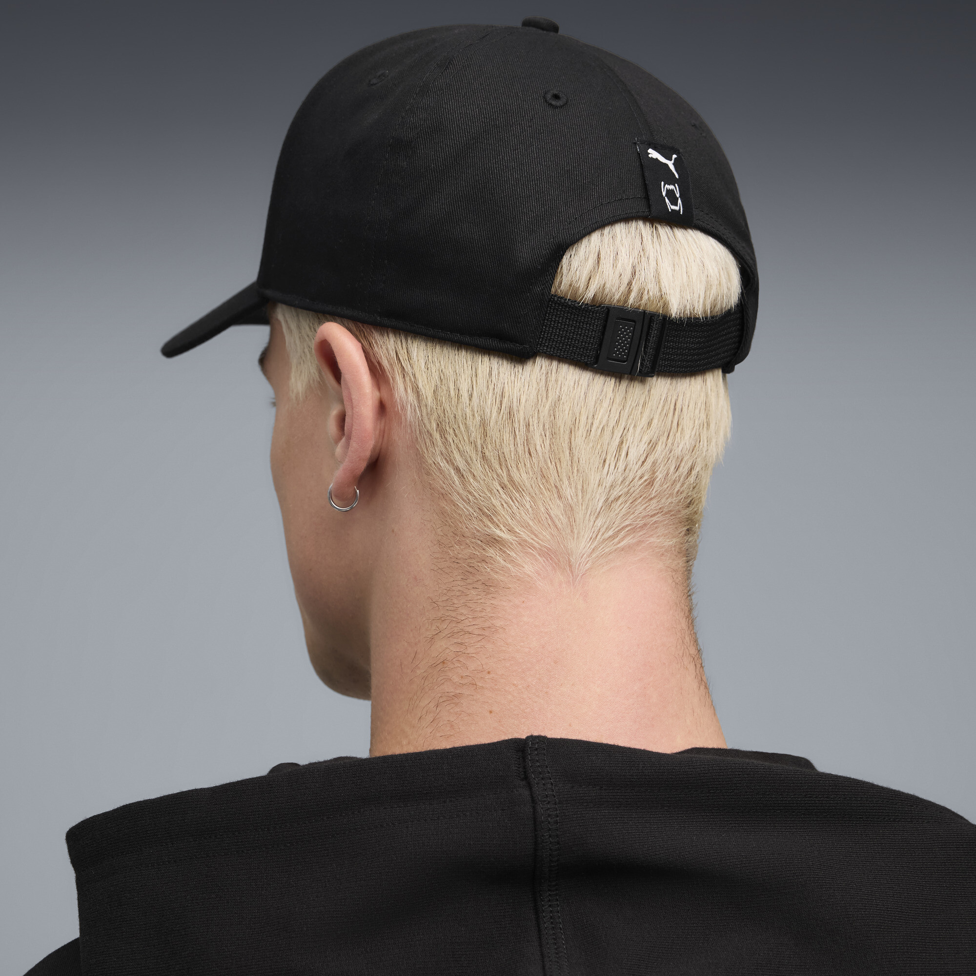 PUMA Basketbalpet met laag gebogen klep, Zwart thumbnail 3