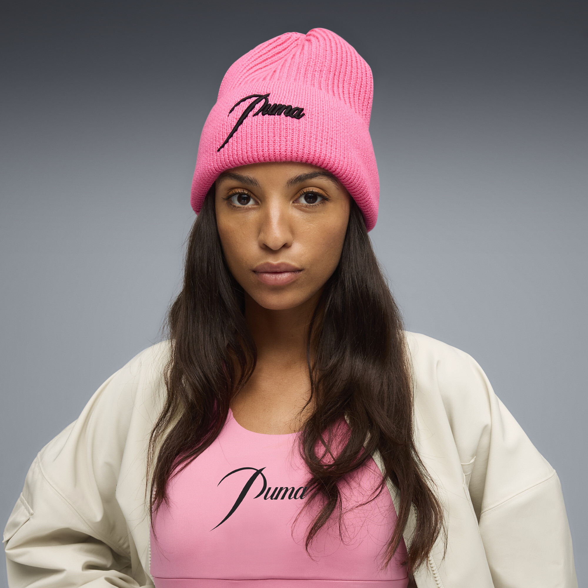 PUMA STEWIE beanie met middelhoge kroon, Roze thumbnail 4