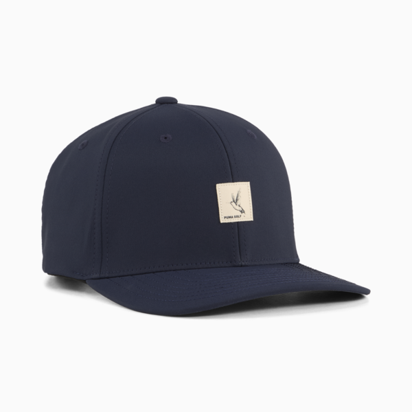 Hummingbird Patch Golf Cap, Deep Navy, large-ZAF