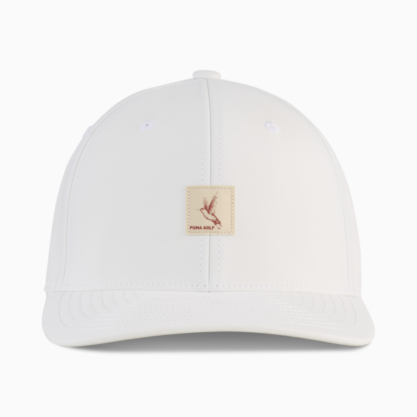 Hummingbird Patch Golf Cap, Alpine Snow, large-ZAF