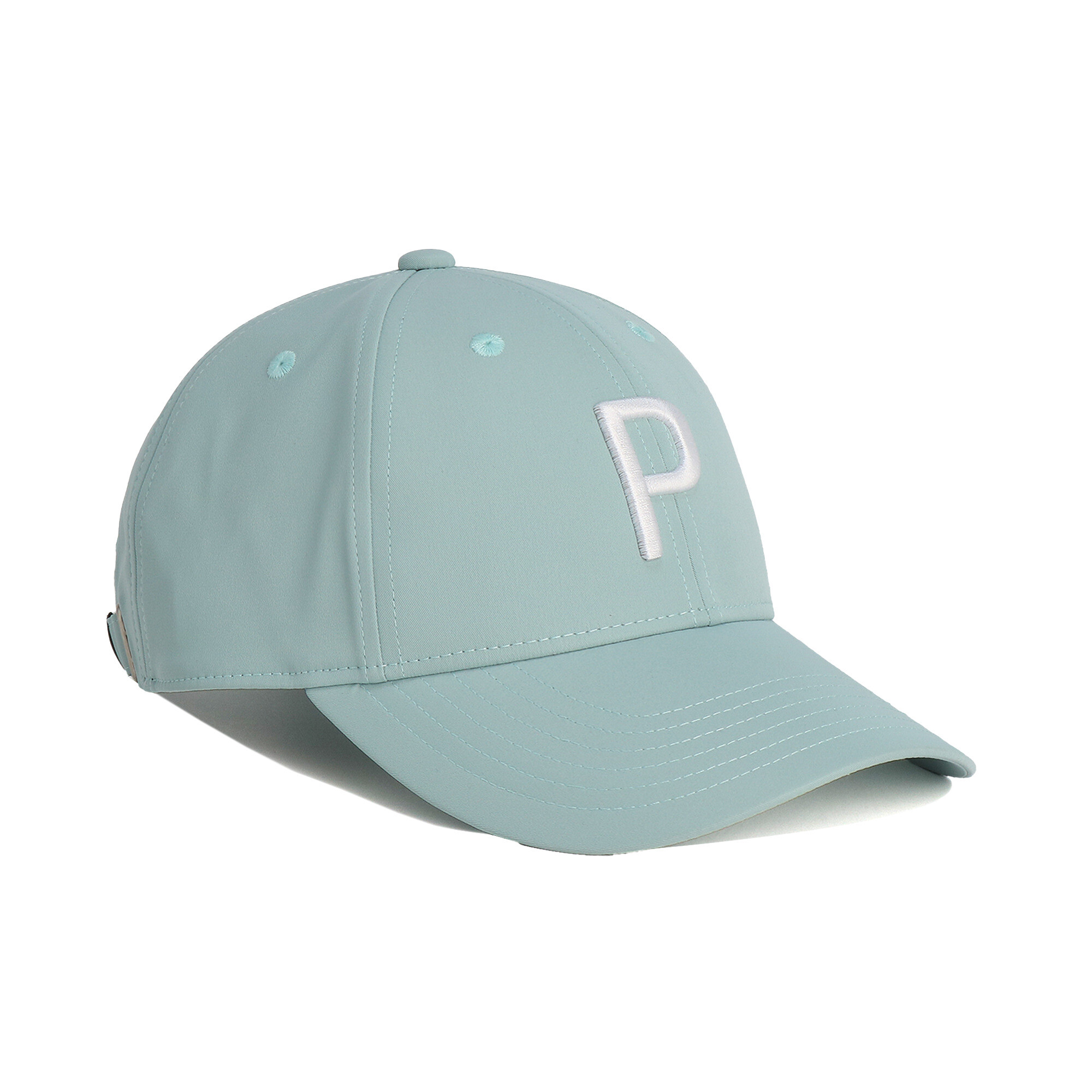 商品情報ゴルフ用キャップです。フロントに「Ｐ」ロゴを大きく配置した定番デザインのキャップ。バックスタイルにはプーマキャットロゴを配置しました。シンプルで合わせやすいアイテムです。[素材]ポリエステル1