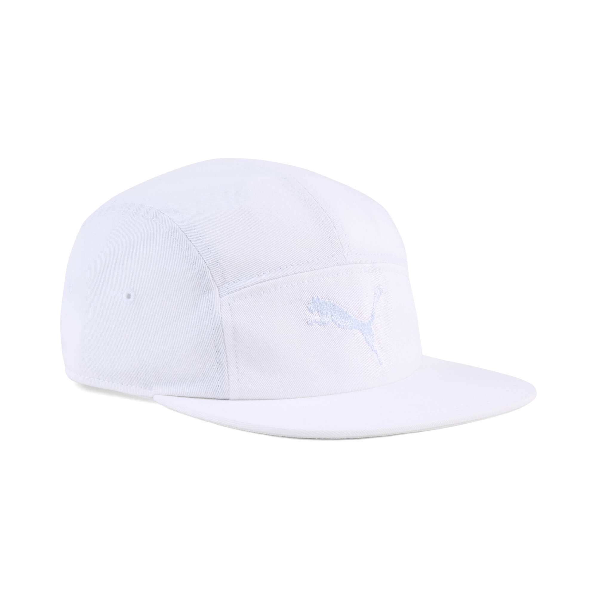 Puma Essentials 5-Panel-Cap | Mit Plain | White