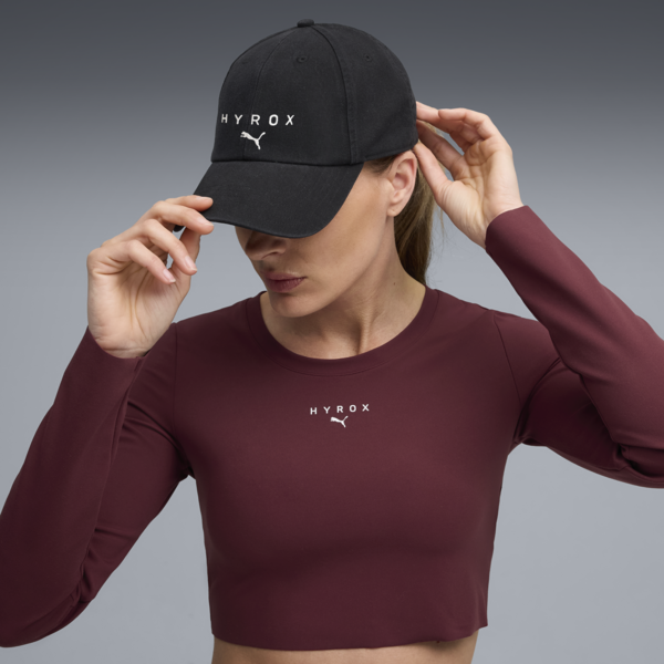 Gorra con visera PUMA x HYROX, PUMA Black, large-MEX
