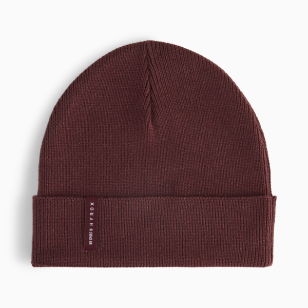 PUMA x HYROX Mid Crown Beanie, Ruby Shimmer, large-ZAF