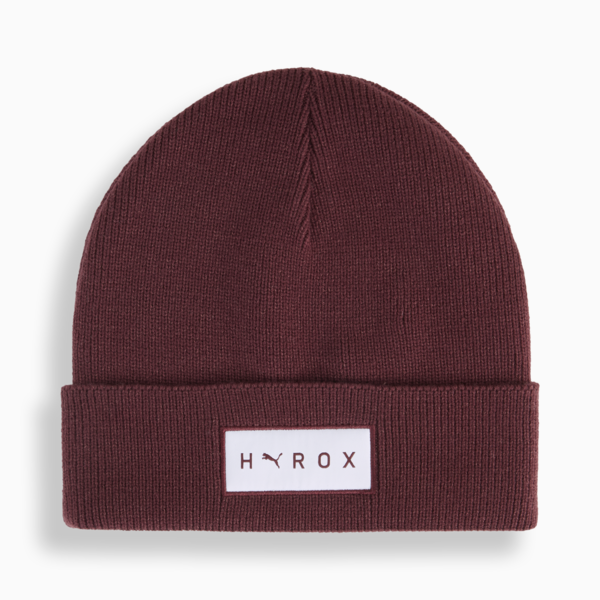 PUMA x HYROX Mid Crown Beanie, Ruby Shimmer, large-ZAF