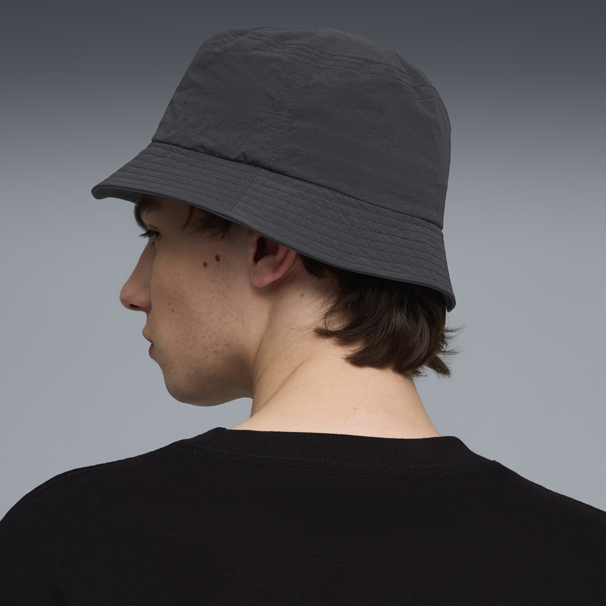 PUMA Premium Essentials Script buckethat, Zwart, Maat L thumbnail 3