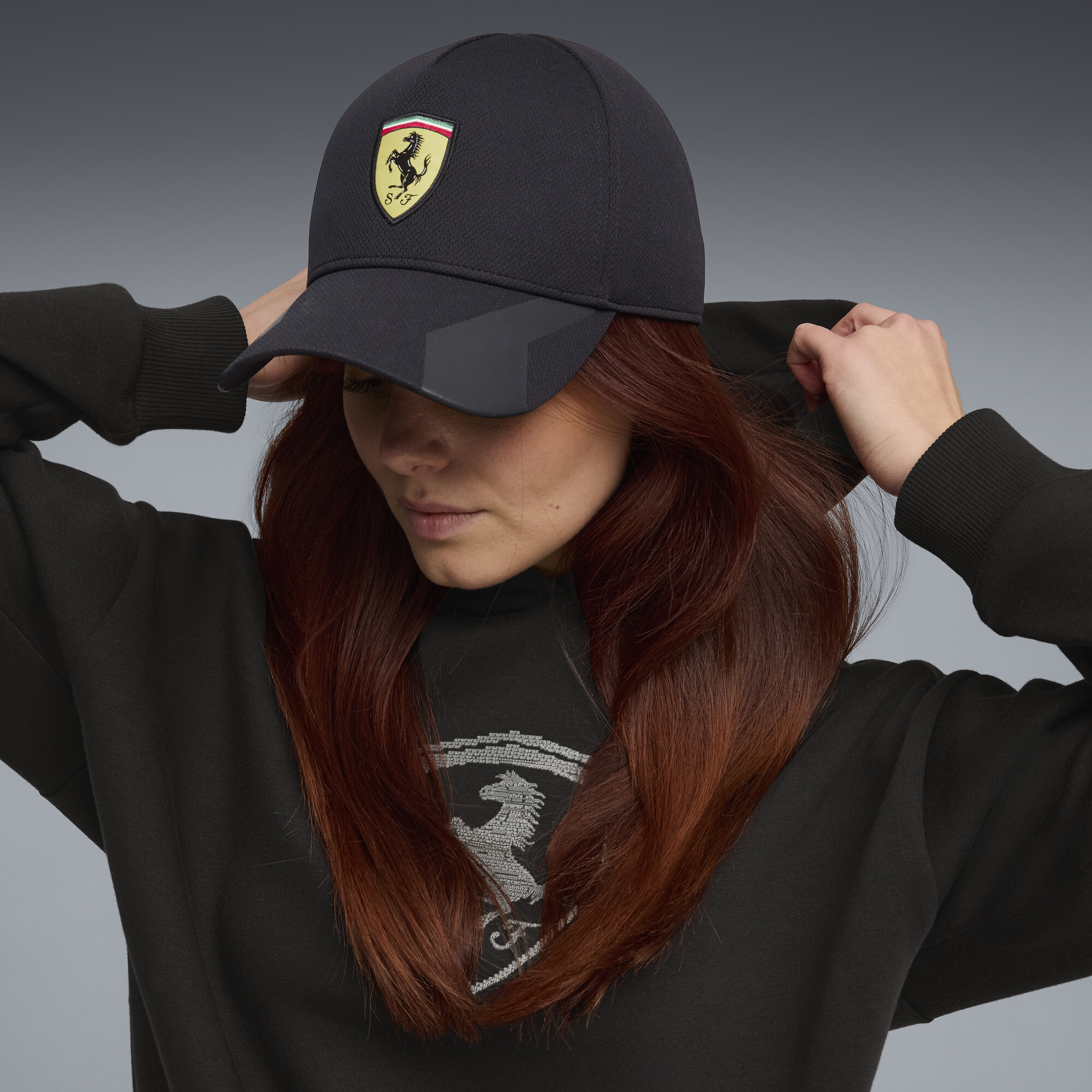 PUMA Scuderia Ferrari baseballpet, Zwart thumbnail 4