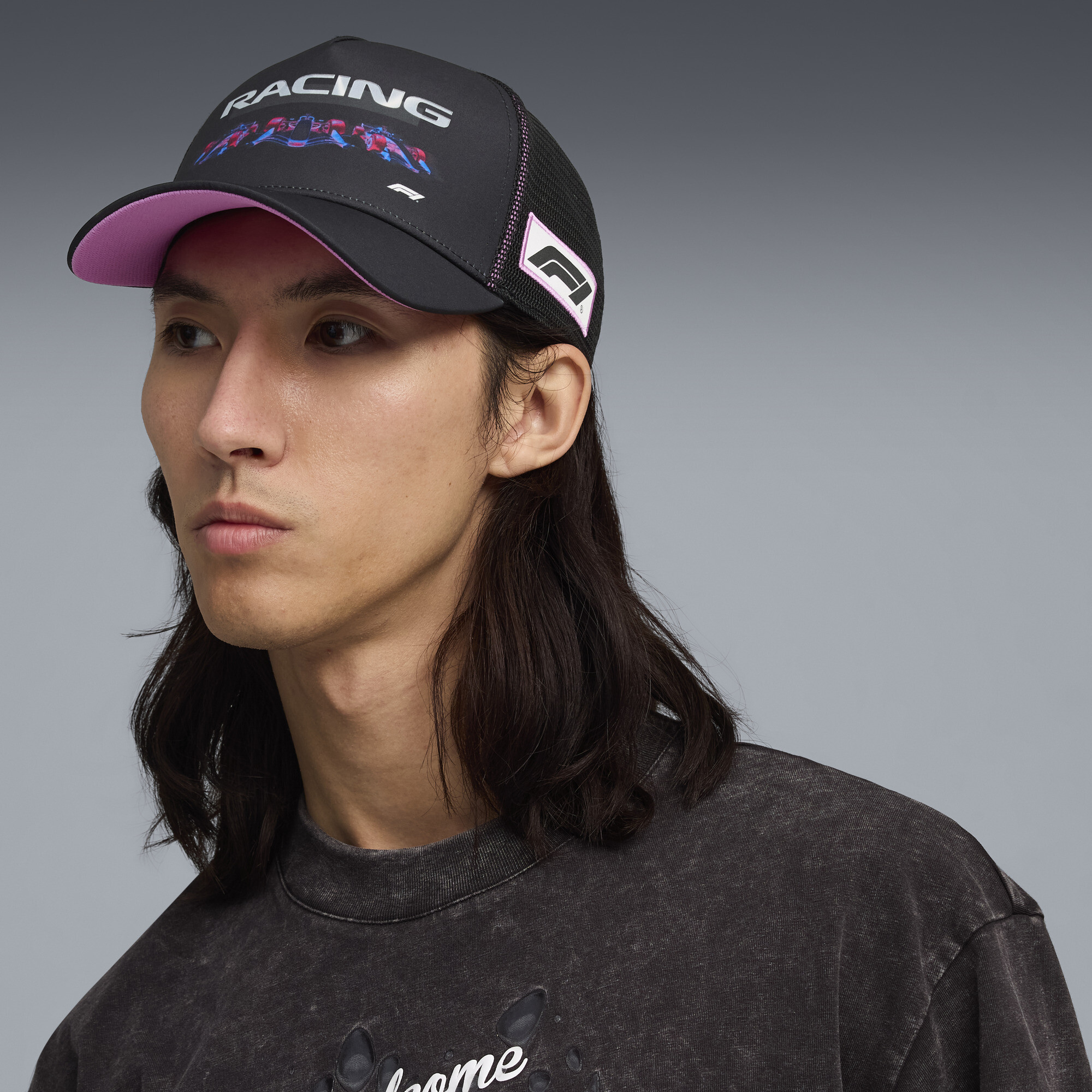 PUMA F1Â® grafische truckerpet, Zwart thumbnail 4