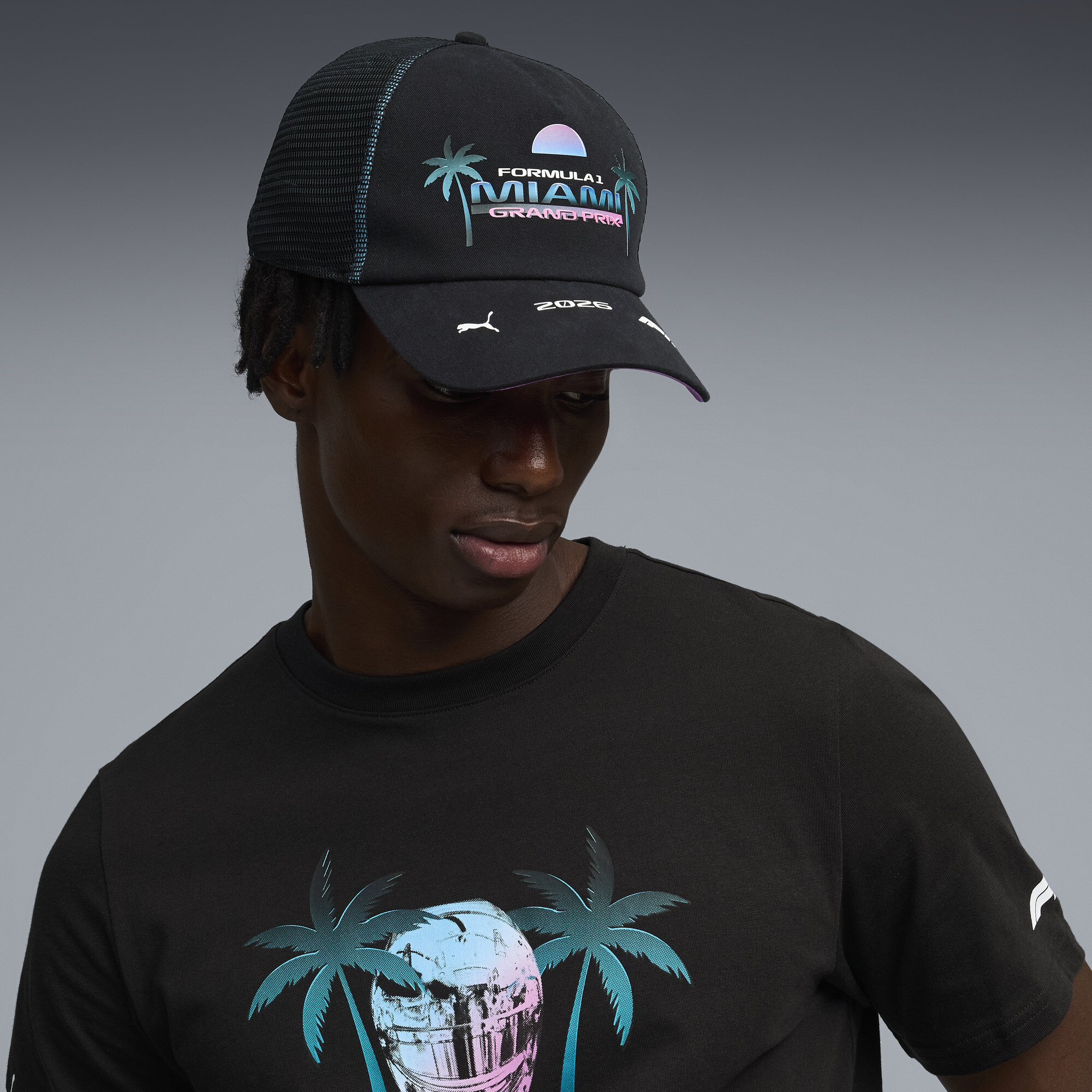 PUMA F1Â® Miami truckerpet, Zwart thumbnail 4