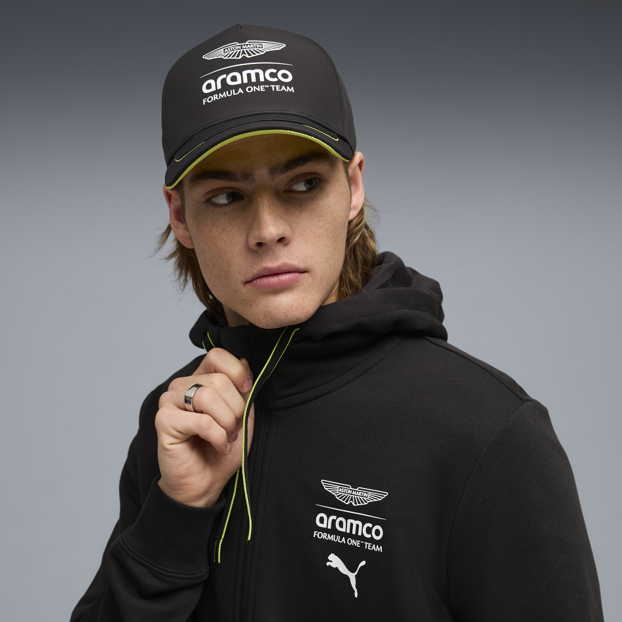 PUMA x ASTON MARTIN ARAMCO F1® TEAM baseballpet, Zwart thumbnail 4
