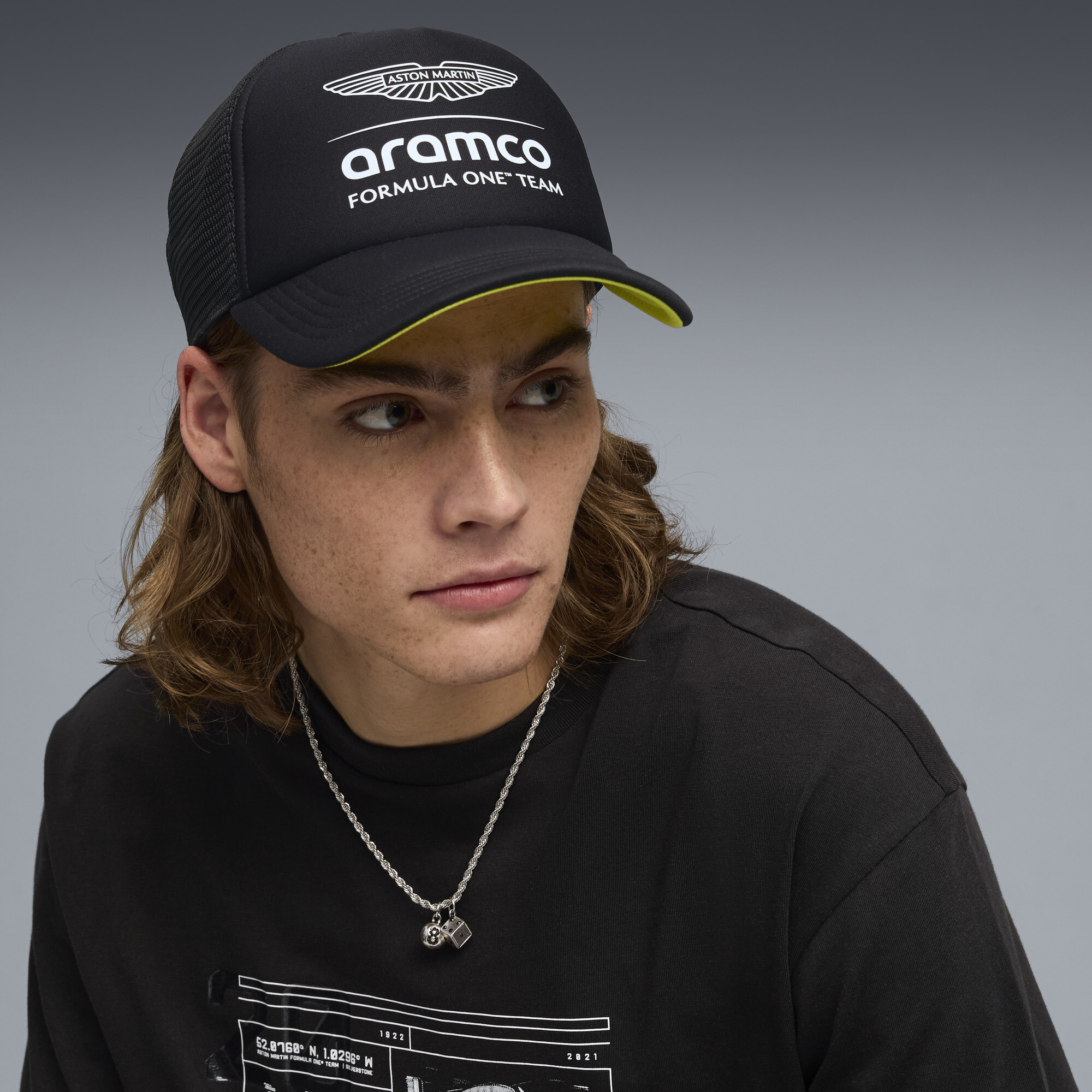 PUMA x ASTON MARTIN ARAMCO F1Â® TEAM truckerpet, Zwart thumbnail 4