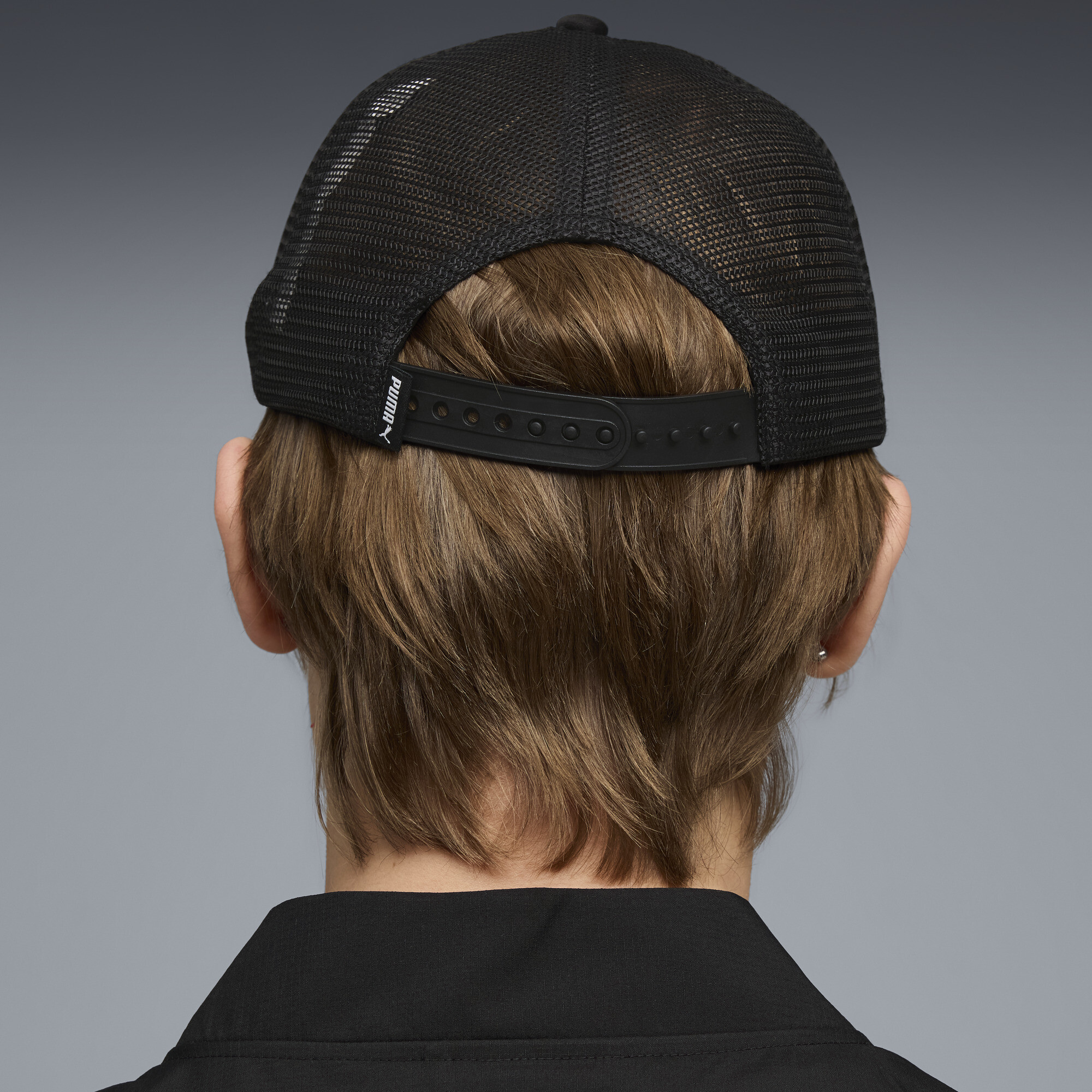 PUMA Essentials truckerpet, Zwart/Wit thumbnail 3