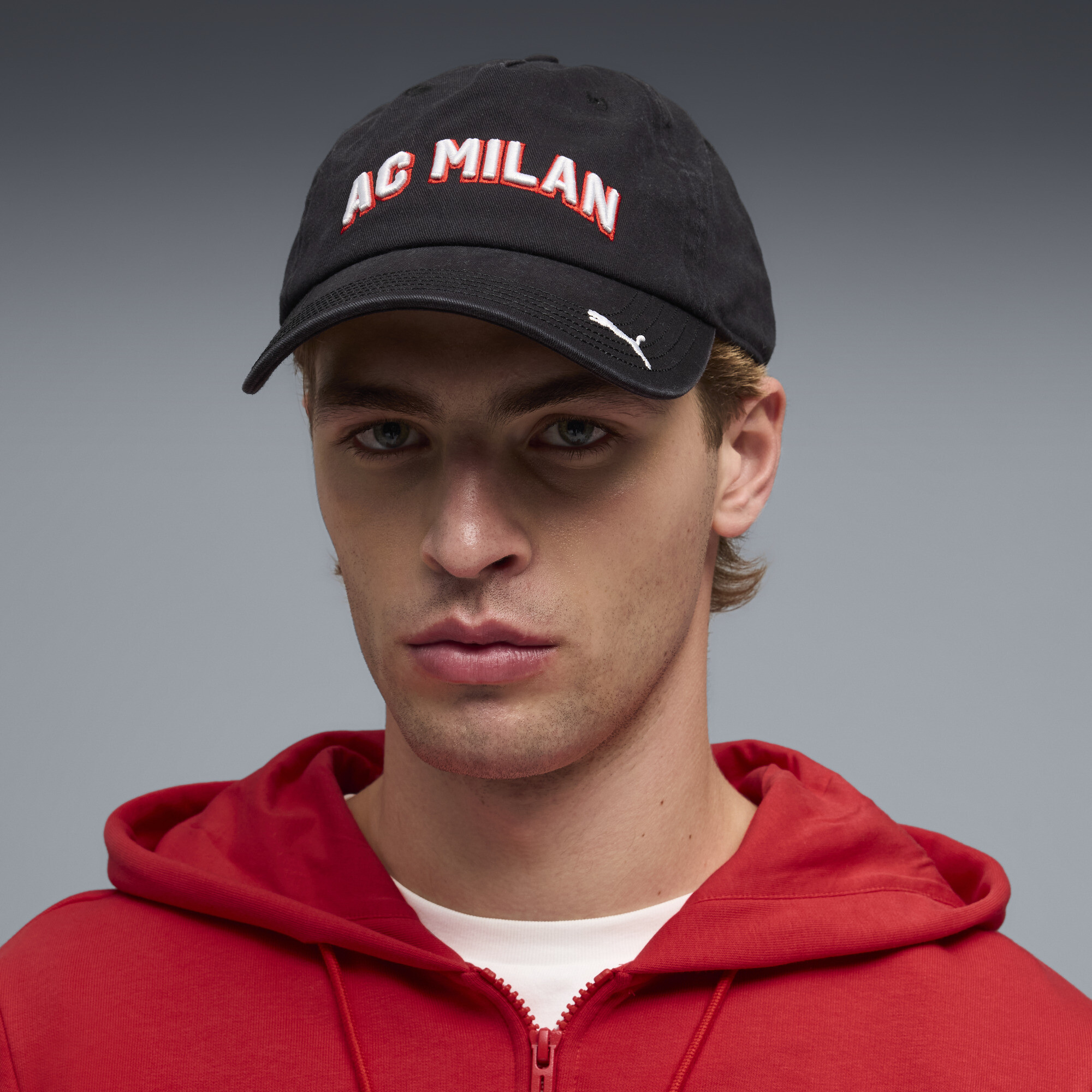 PUMA AC Milan ftblCulture pet, Zwart/Rood thumbnail 5