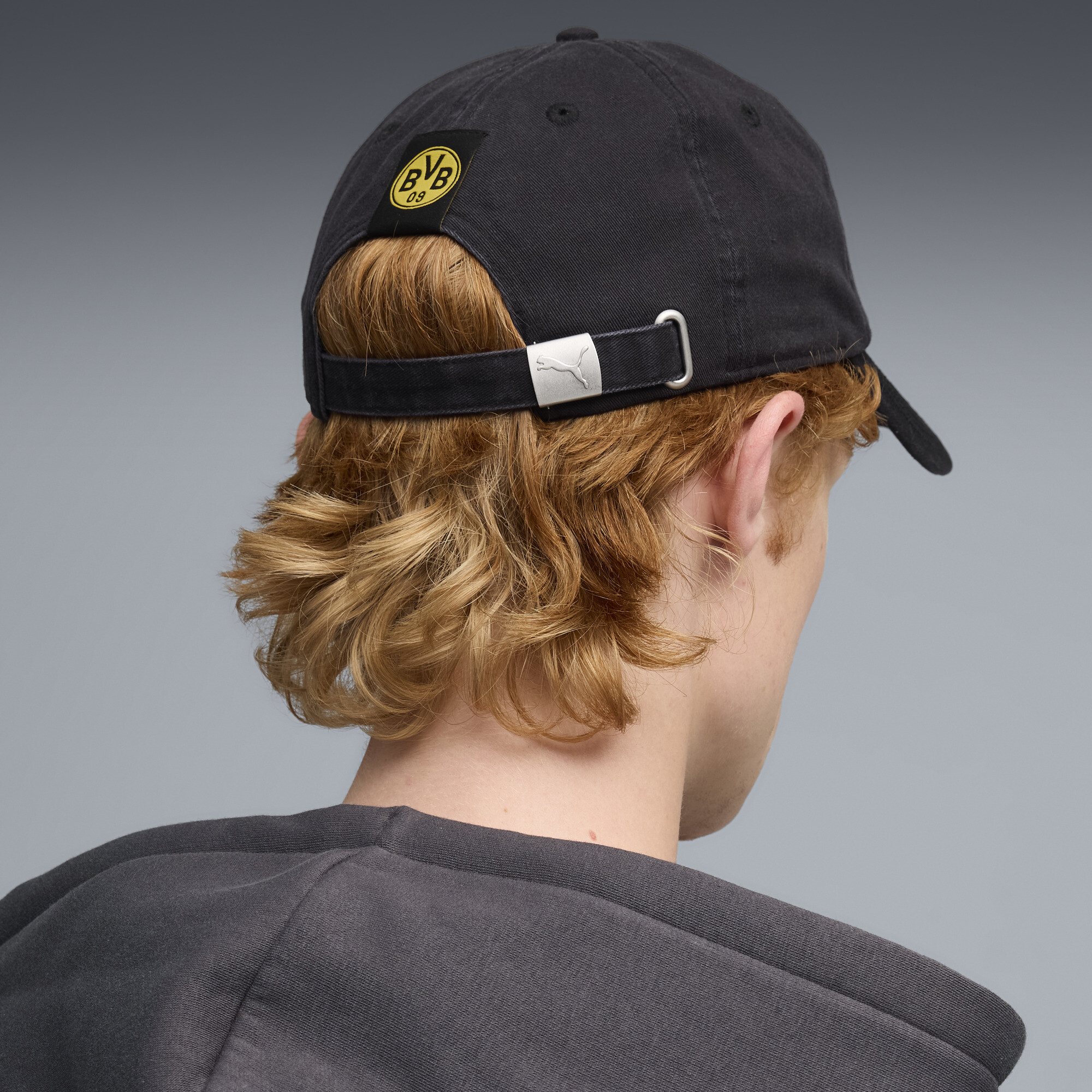 PUMA Borussia Dortmund ftblCulture pet, Zwart/Geel thumbnail 4