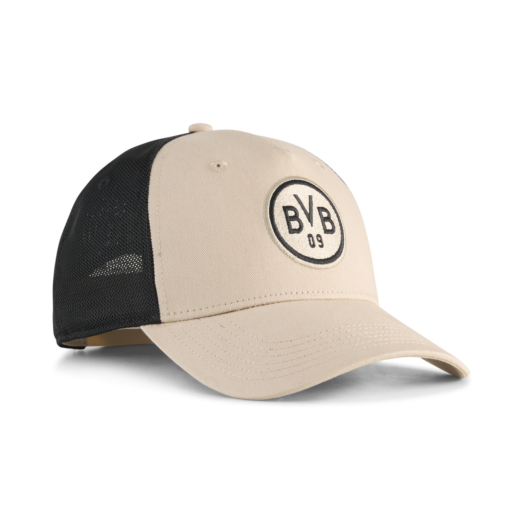 PUMA Borussia Dortmund KING Trucker Cap, Football, Black/Alabaster, OSFA