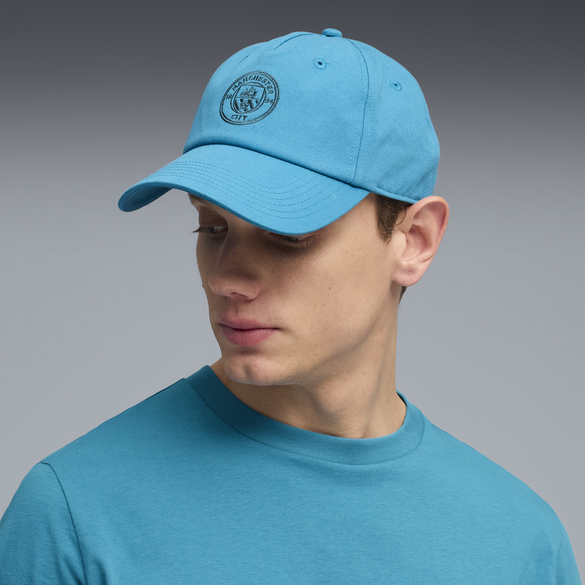 PUMA Manchester City ftblEssentials pet, Blauw/Groen thumbnail 4