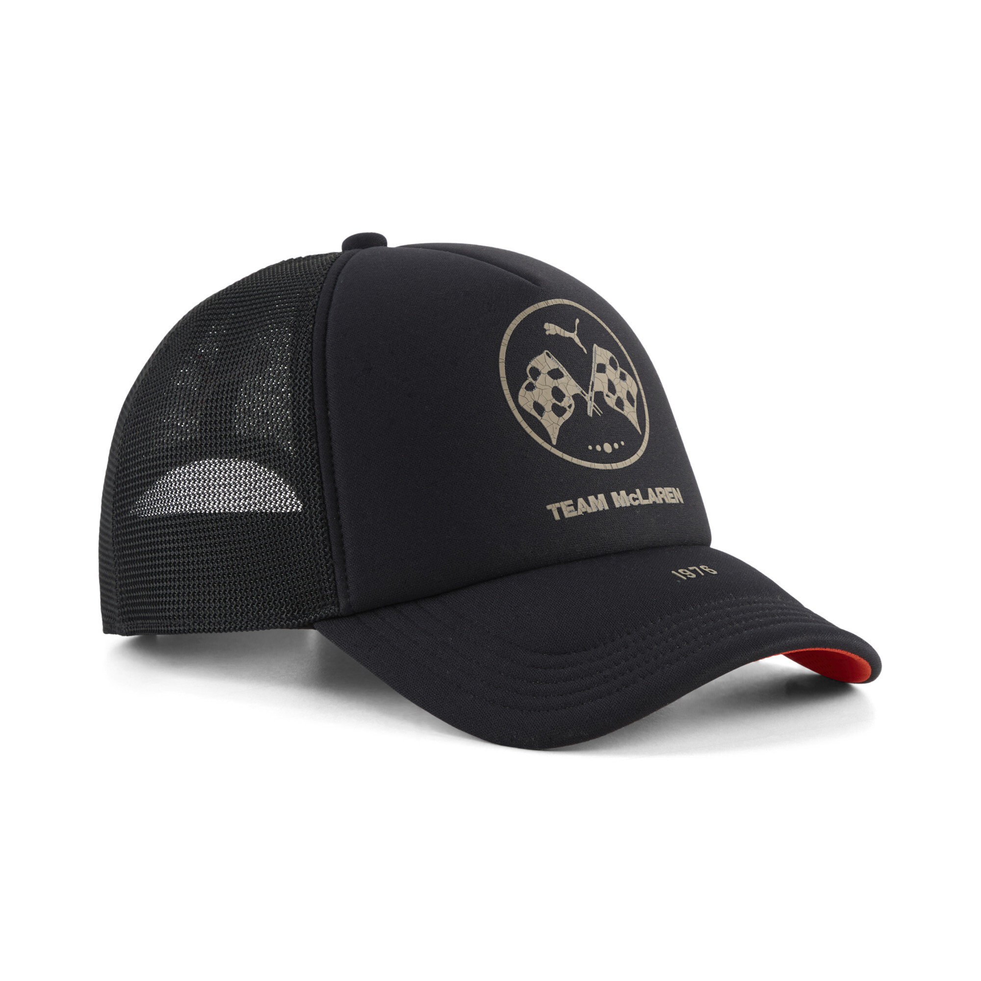 Puma Men's McLaren Racing Snapback Structured Trucker Cap - Puma Black
