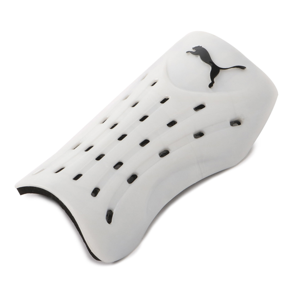 Ventilation Shin Guards, Puma White-Puma Black, large-MEX