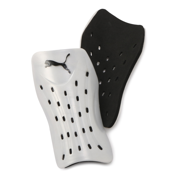 Ventilation Shin Guards, Puma White-Puma Black, large-MEX